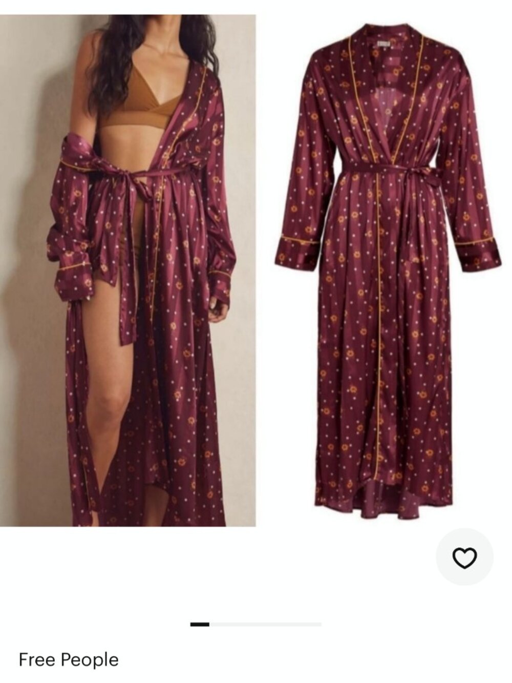 Free People Intimate Pajama Party Robe